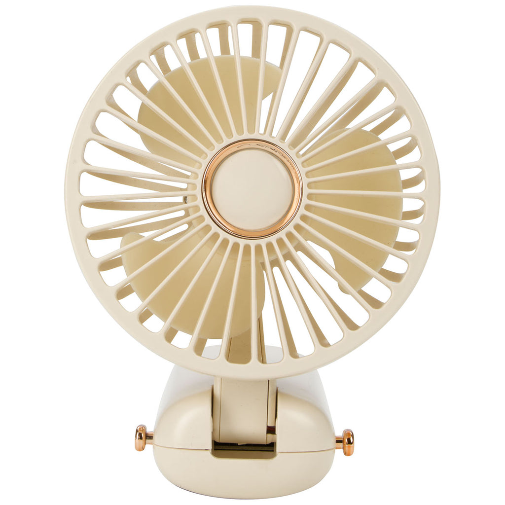 Koozie Group Ivory Rechargeable Mini Handheld Fan