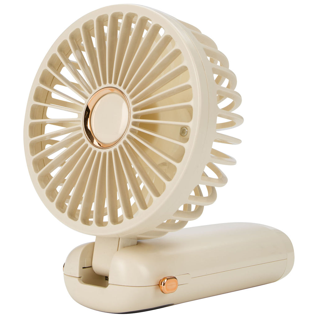 Koozie Group Ivory Rechargeable Mini Handheld Fan