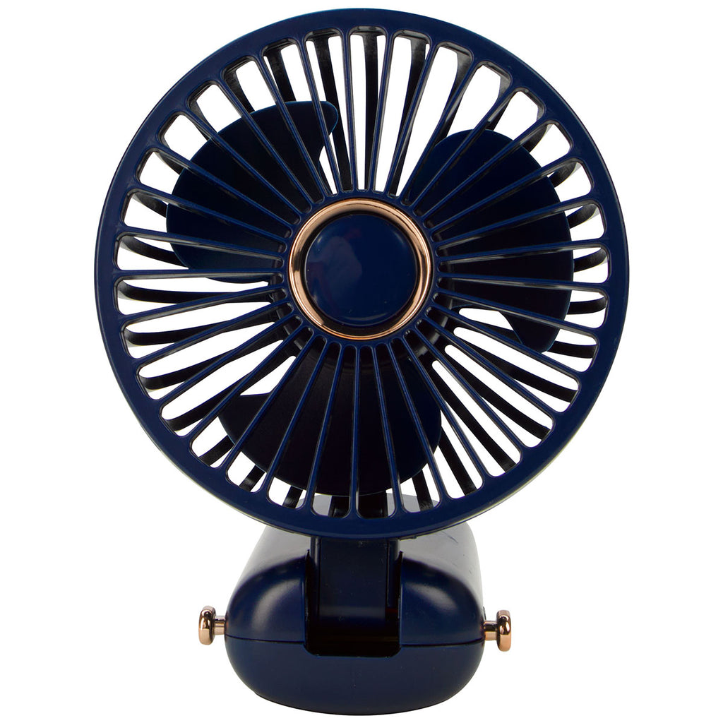 Koozie Group Navy Rechargeable Mini Handheld Fan