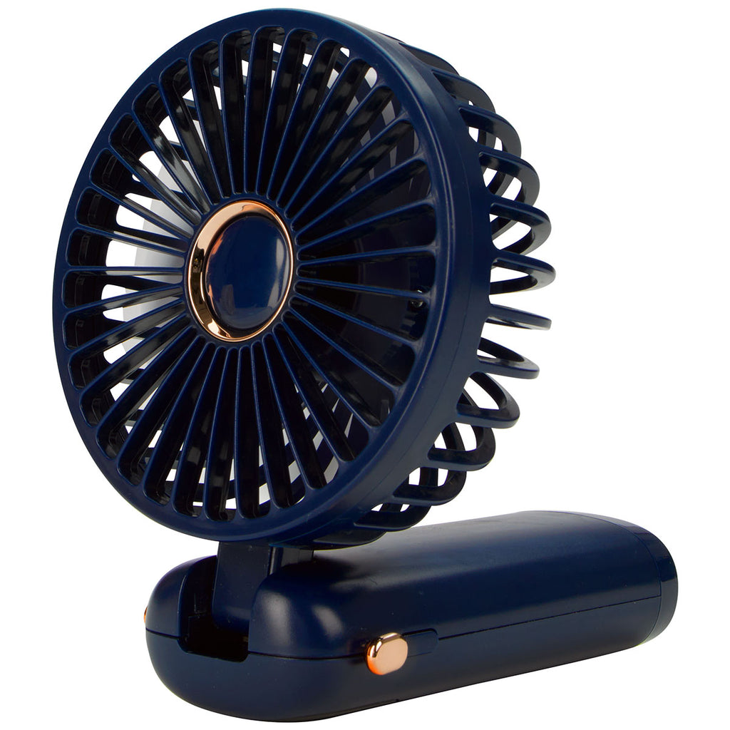 Koozie Group Navy Rechargeable Mini Handheld Fan