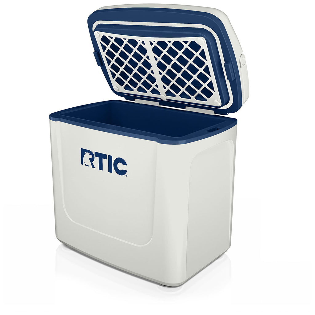 RTIC Cool Grey & Navy 8 QT Road Trip Personal Cooler