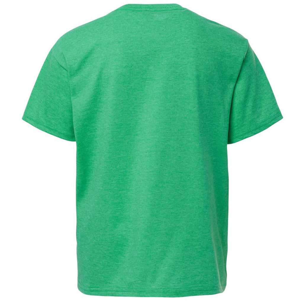 Gildan Youth Heather Irish Green Light Cotton T-Shirt