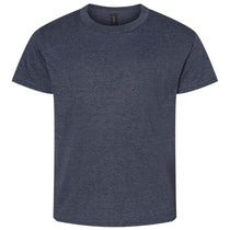 Gildan Youth Heather Navy Light Cotton T-Shirt