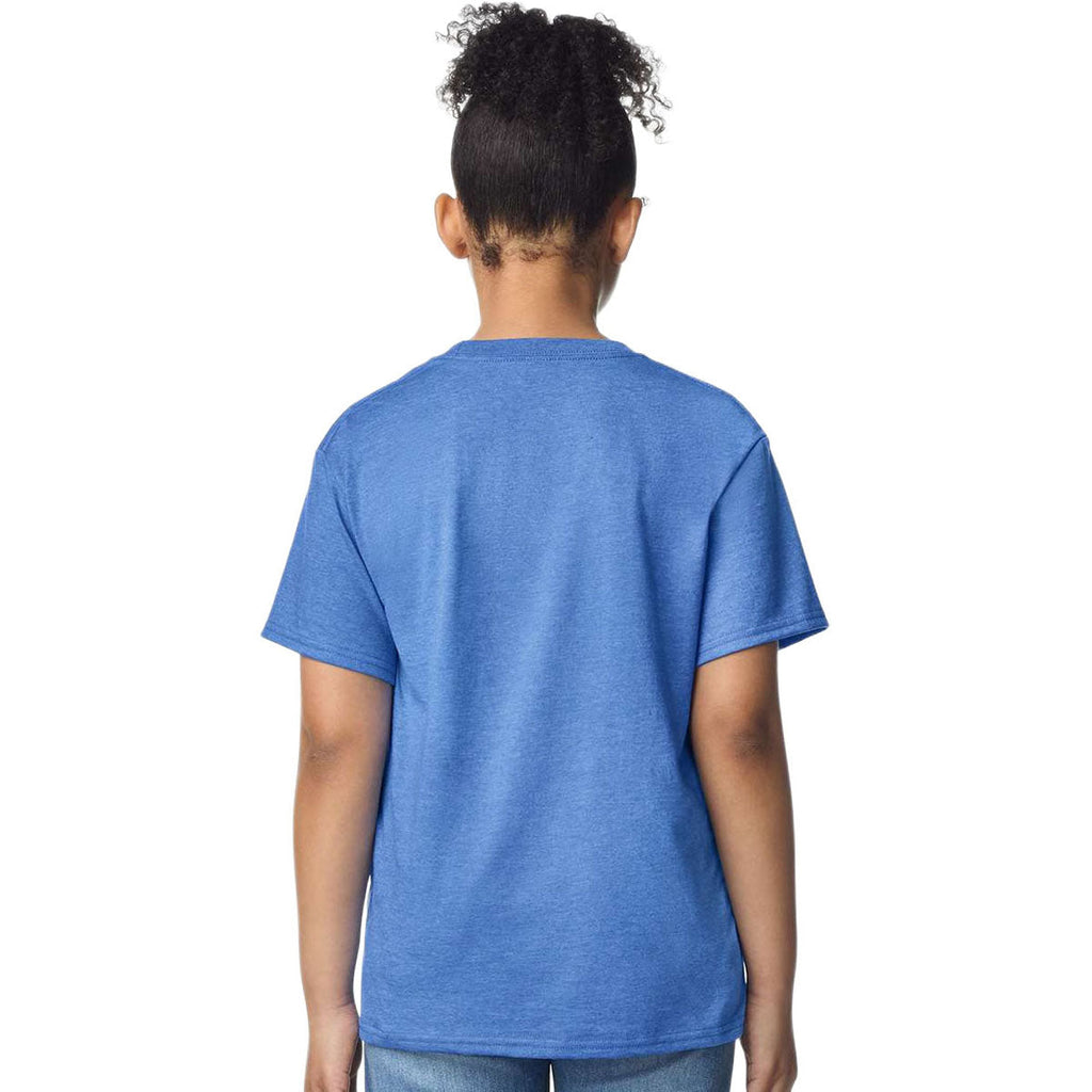 Gildan Youth Heather Royal Light Cotton T-Shirt