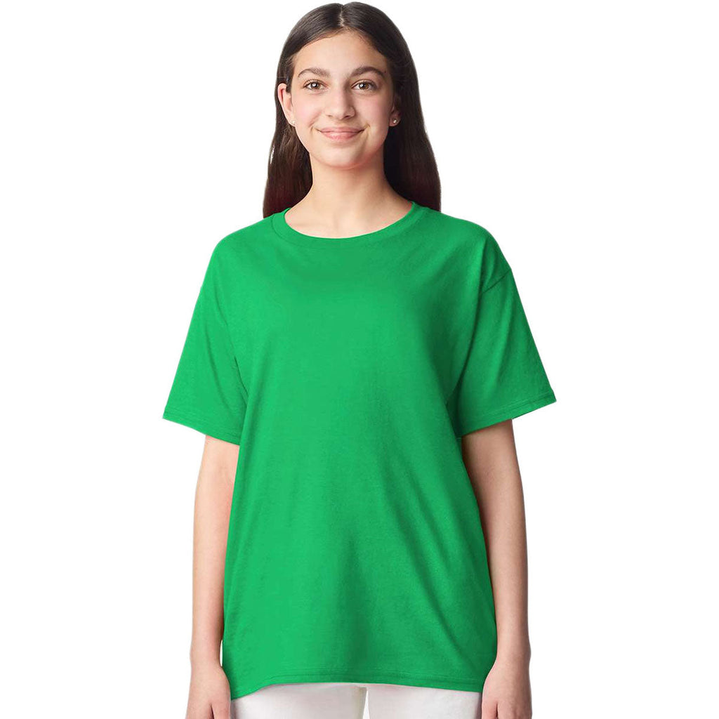 Gildan Youth Irish Green Light Cotton T-Shirt