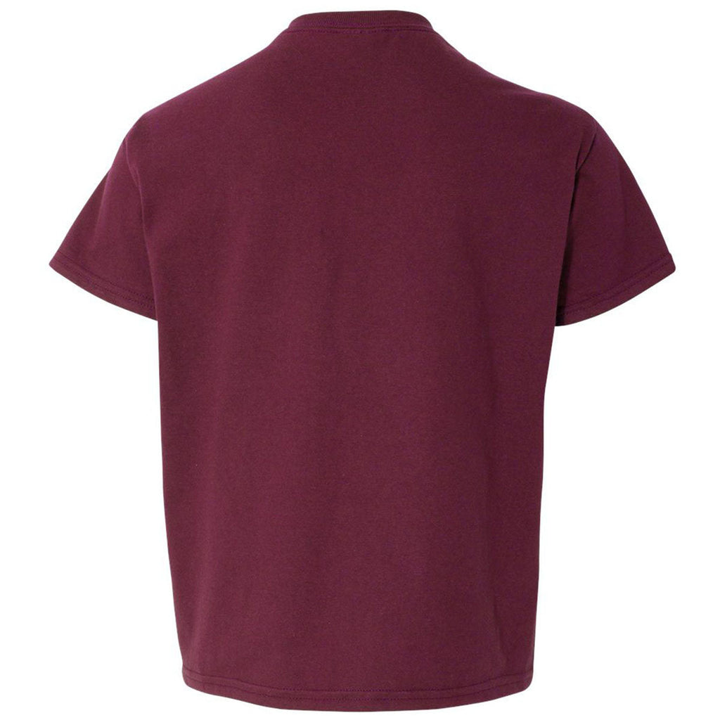 Gildan Youth Maroon Light Cotton T-Shirt