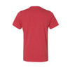 Bella + Canvas Unisex Heather Red Jersey Short-Sleeve V-Neck T-Shirt