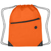 Hit Orange Sports Pack With Front Zipper