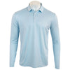 AndersonOrd Men's Sky Heather Gamer Long Sleeve Polo