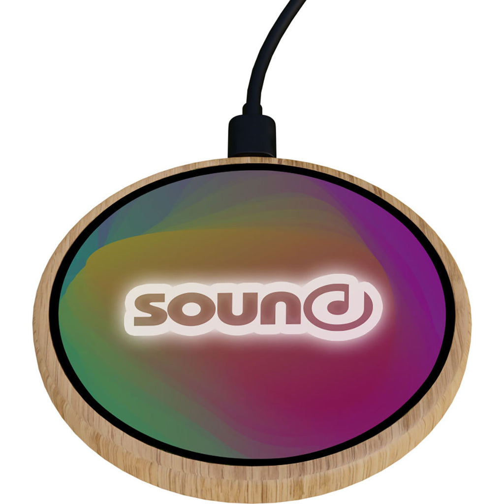 SCX Design Bamboo Full-Color Bamboo 15W Wireless Charger