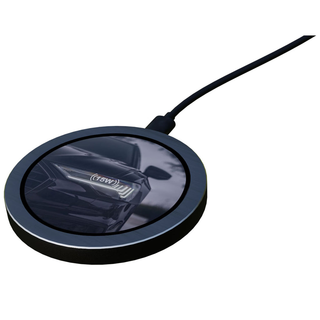 SCX Design Black Full Color Metal 15W Wireless Charger