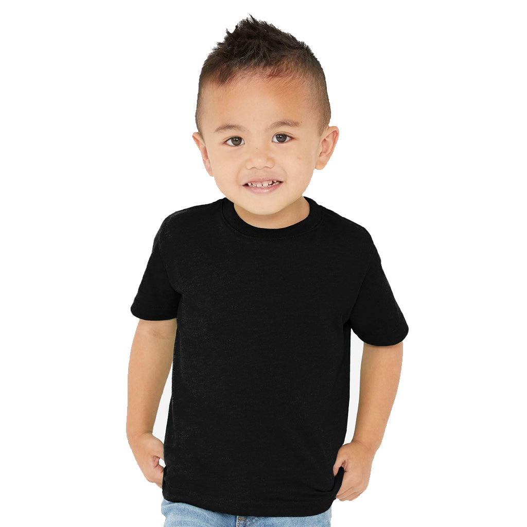 Rabbit Skins Black Toddler Fine Jersey Tee