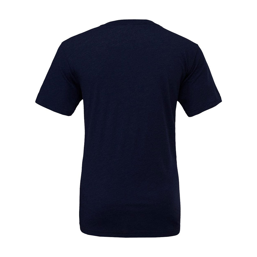 Bella + Canvas Unisex Solid Navy Triblend Short-Sleeve T-Shirt