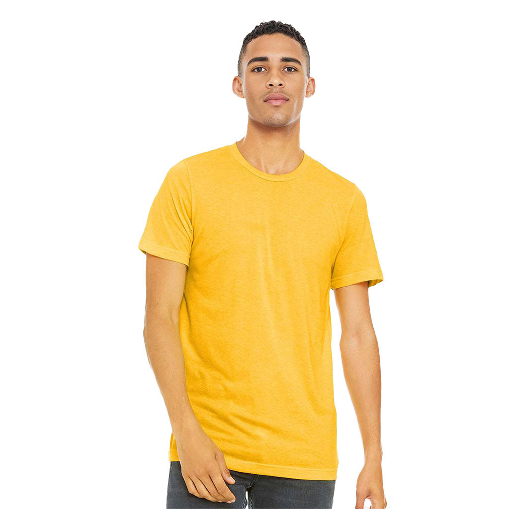 Bella + Canvas Unisex Yellow Gold Triblend Short-Sleeve T-Shirt