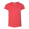 Bella + Canvas Youth Red Triblend Short-Sleeve T-Shirt
