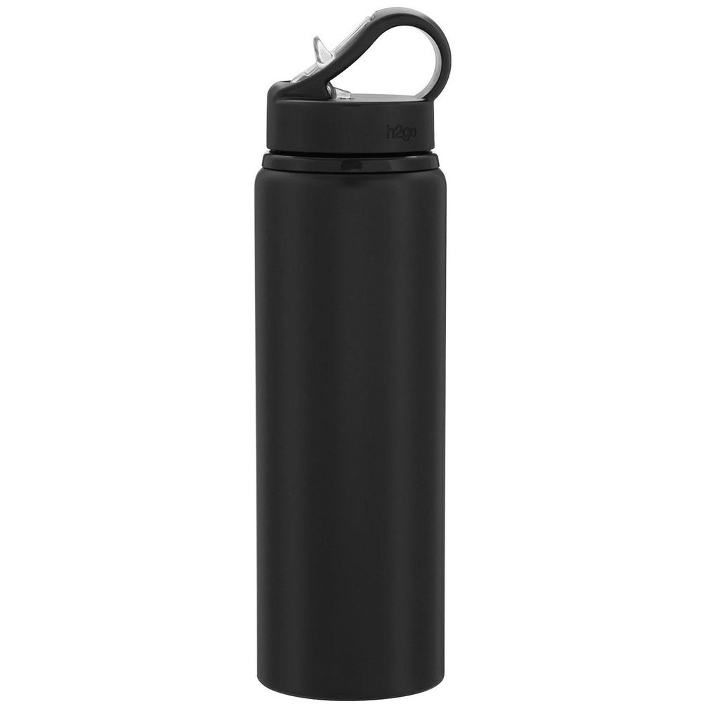 H2Go Matte Black Virtue 26oz Aluminum Bottle