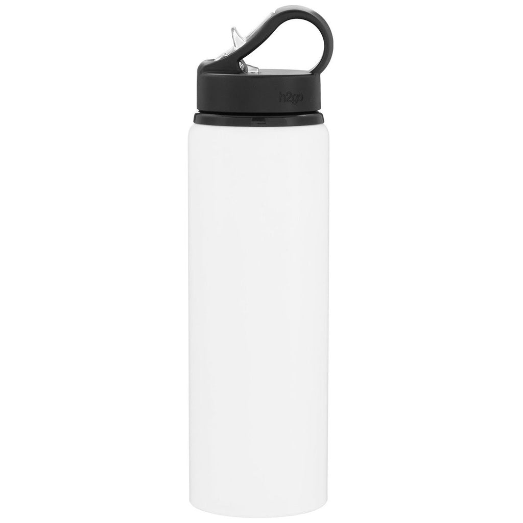 H2Go Matte White Virtue 26oz Aluminum Bottle