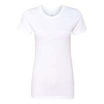 Next Level Women's White Boyfriend Tee