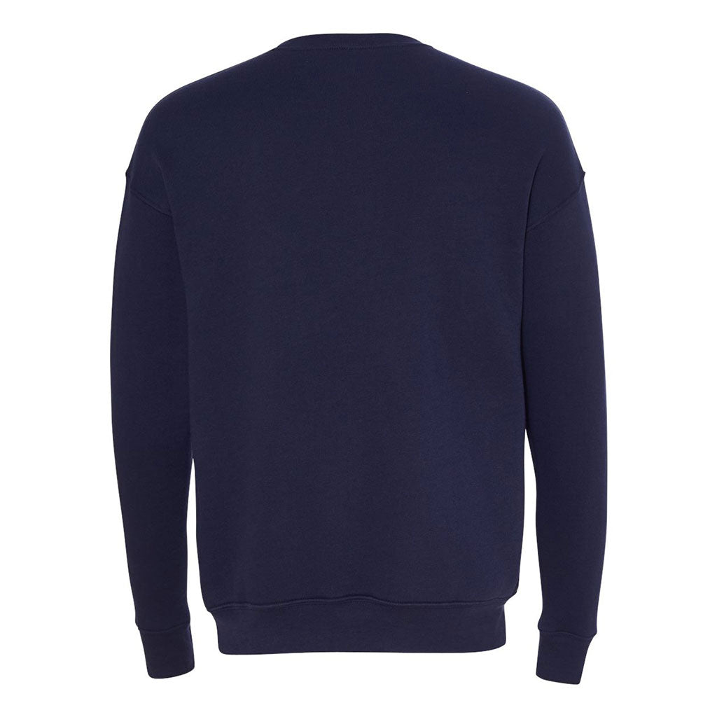 Bella + Canvas Unisex Navy Drop Shoulder Fleece Sweatshirt