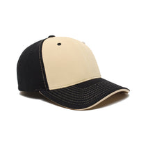 Pacific Headwear Black/Vegas Universal M2 Contrast Performance Cap