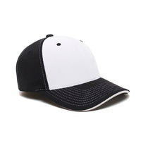 Pacific Headwear Black/White Universal M2 Contrast Performance Cap