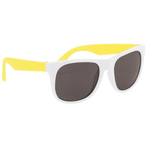 Hit White/Yellow Rubberized Sunglasses