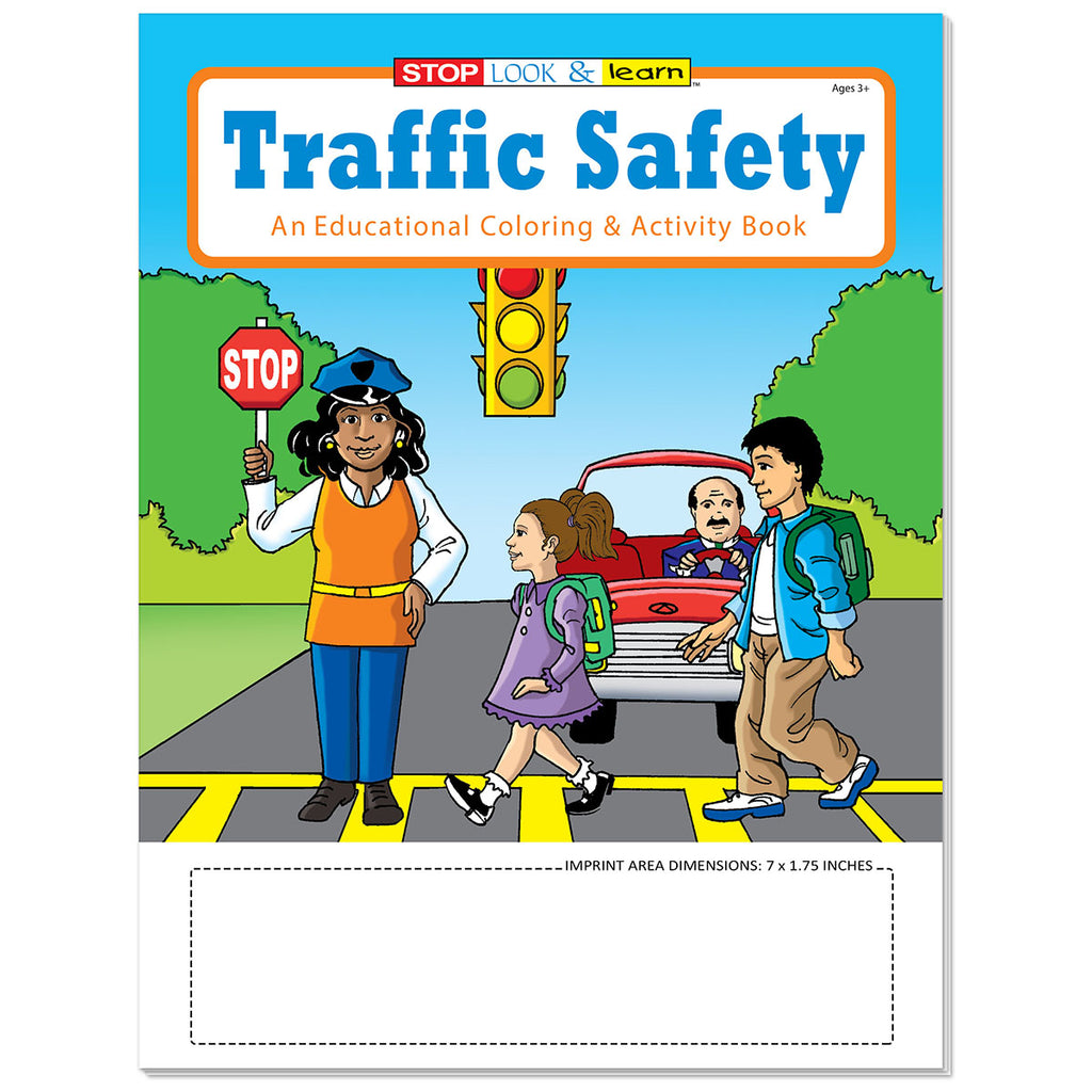 Koozie Group White Coloring Book: Traffic Safety