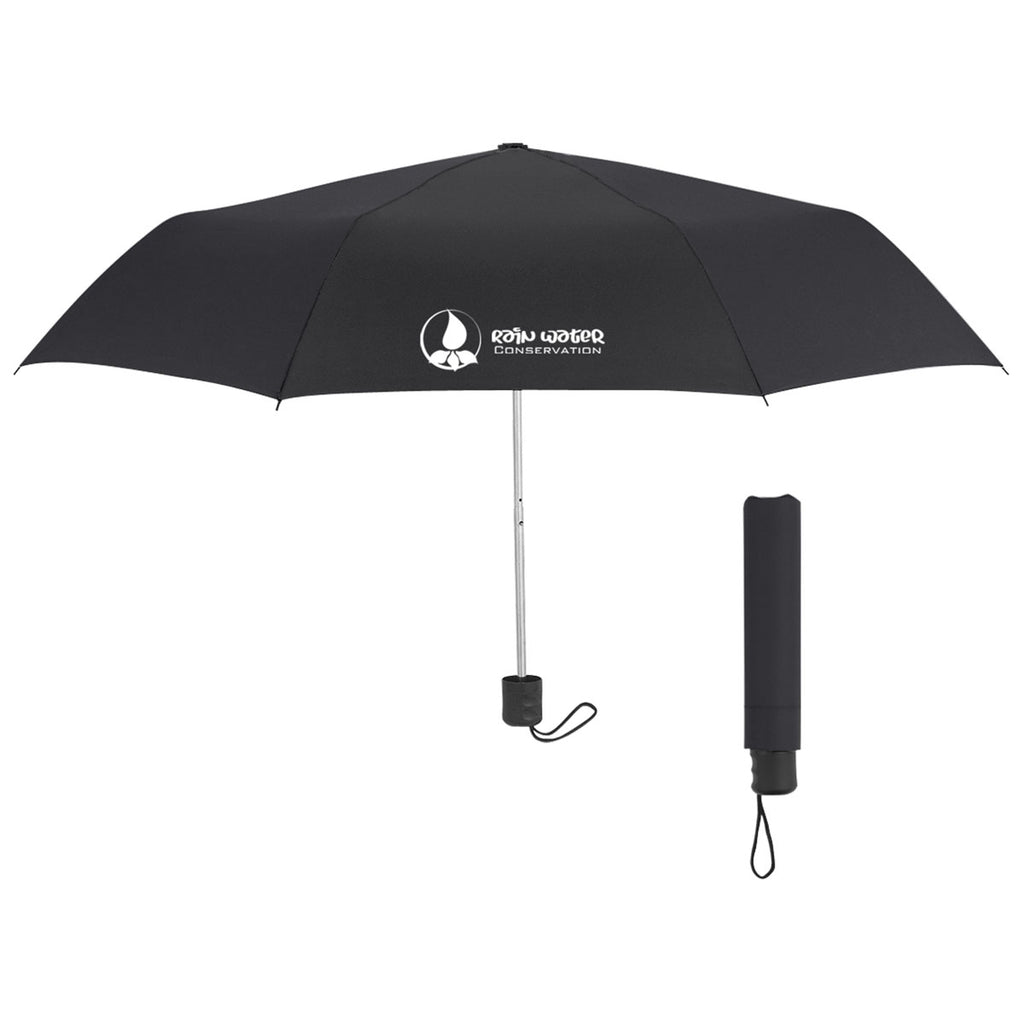 Hit Black 42" Arc Budget Telescopic Umbrella