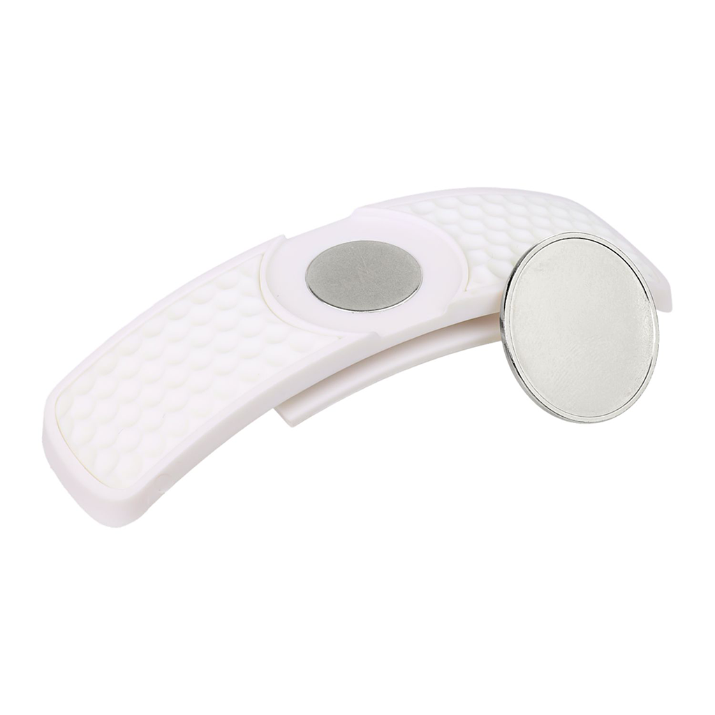 SNAPS White Hat Clip Golf Ball Marker