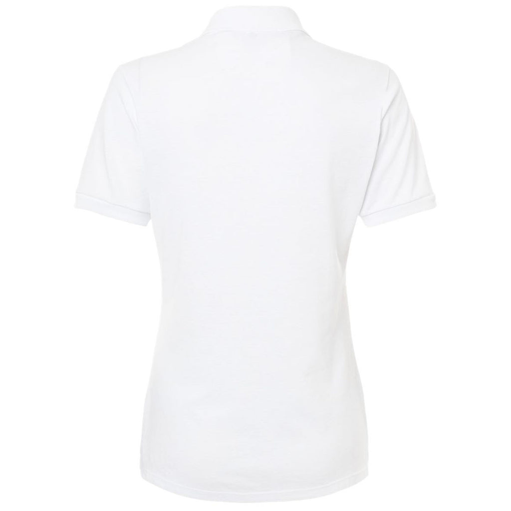 Jerzees Women's White Dri-Power Polo