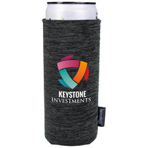 Koozie Black Heather Collapsible Slim Can Cooler