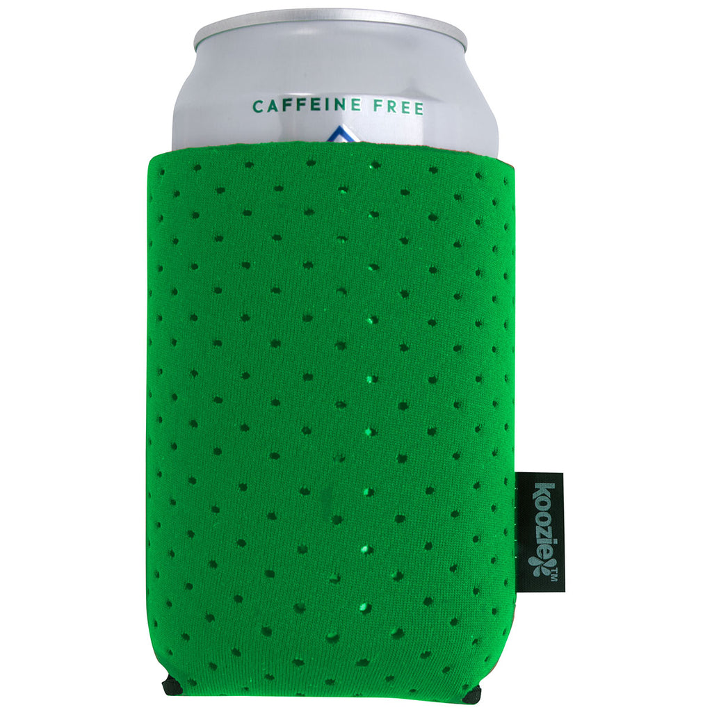 Koozie Green Recycled Perforated Collapsible Can Cooler