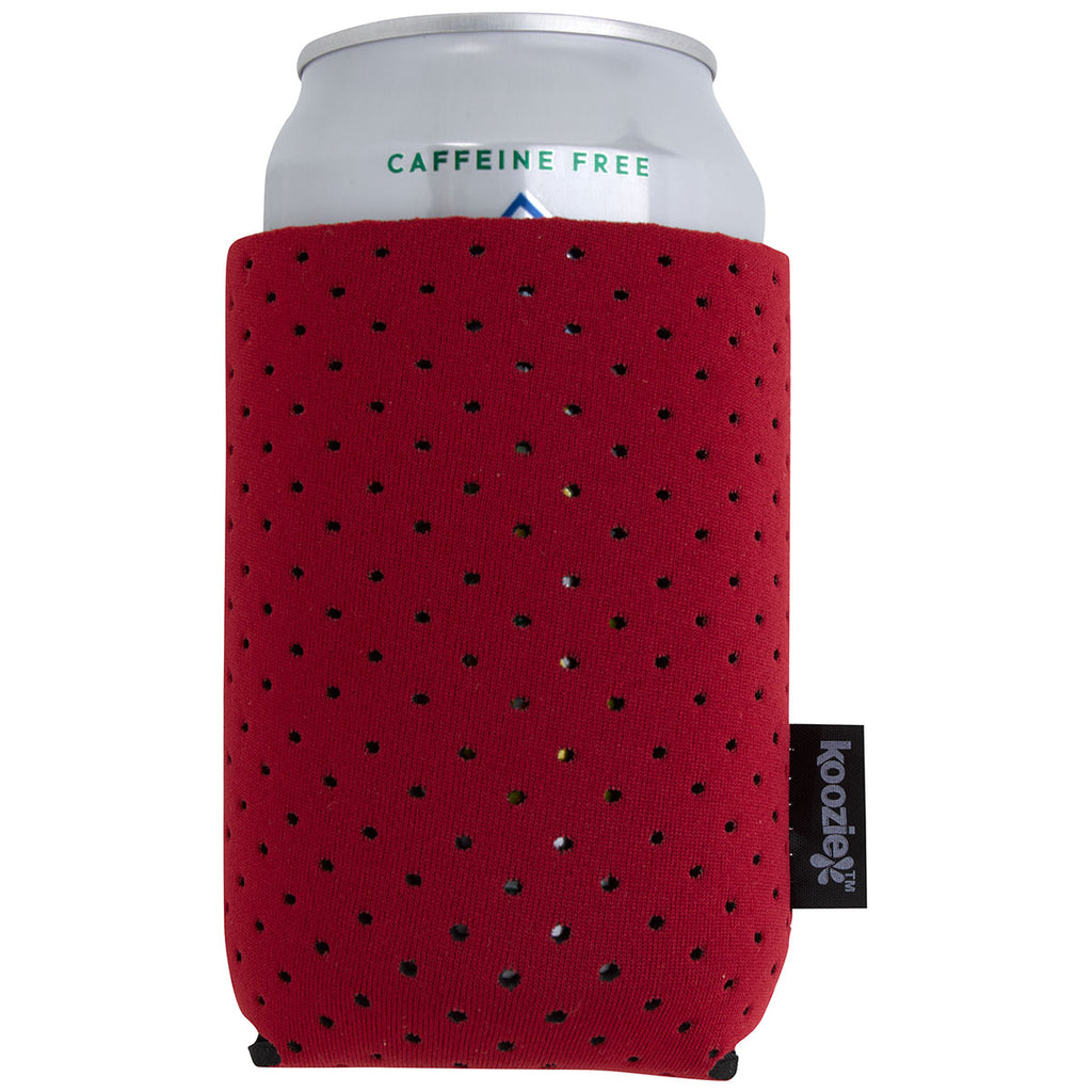 Koozie Red Recycled Perforated Collapsible Can Cooler