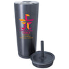 Koozie Group Matte Metallic Black Astrid Recycled Vacuum Tumbler - 24 oz.