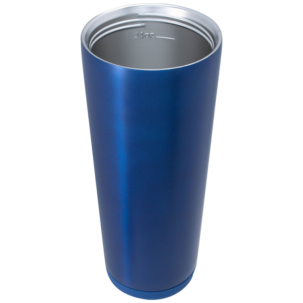 Koozie Group Matte Metallic Blue Astrid Recycled Vacuum Tumbler - 24 oz.