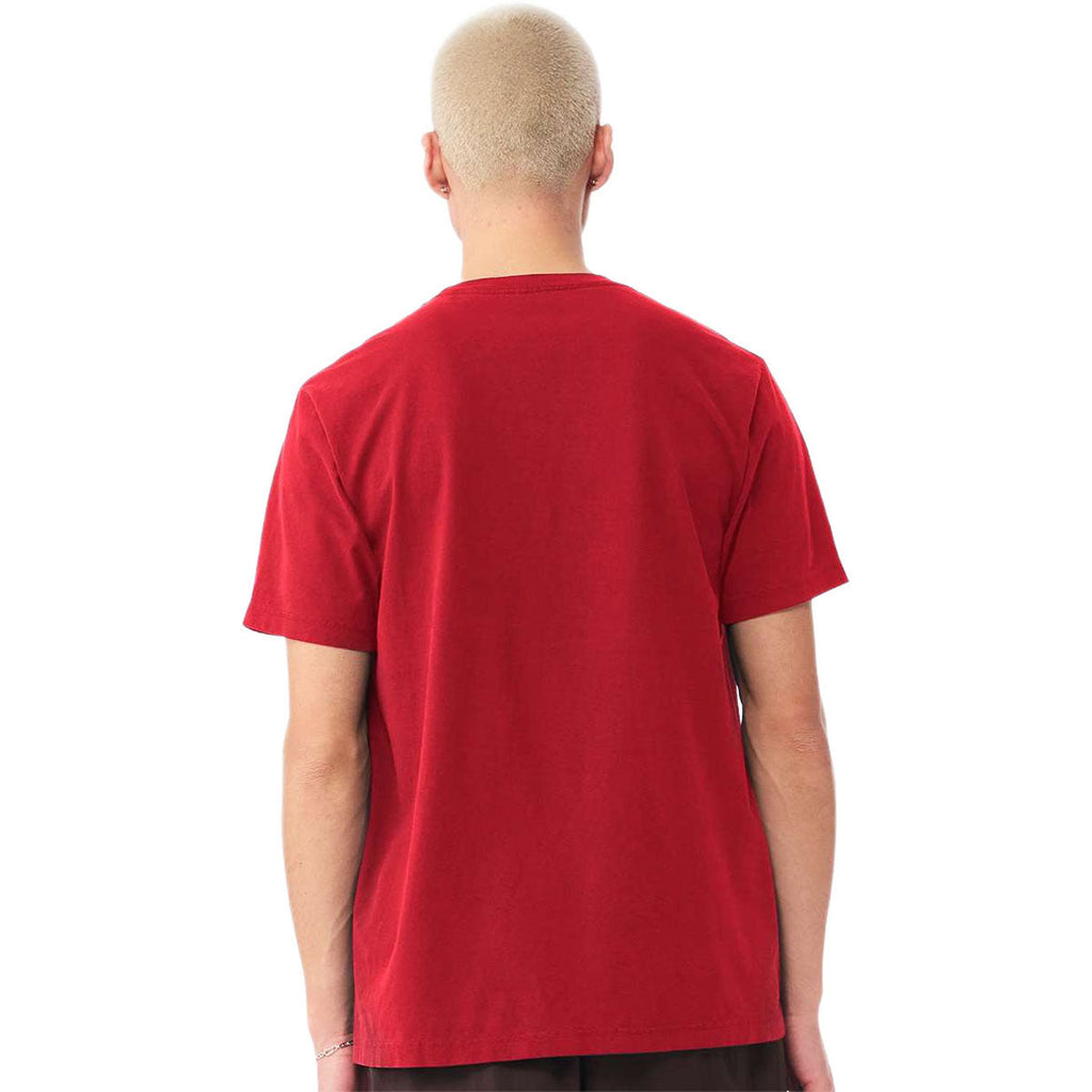 Bella + Canvas Unisex Pop Red Heavyweight Garment-Dyed Tee