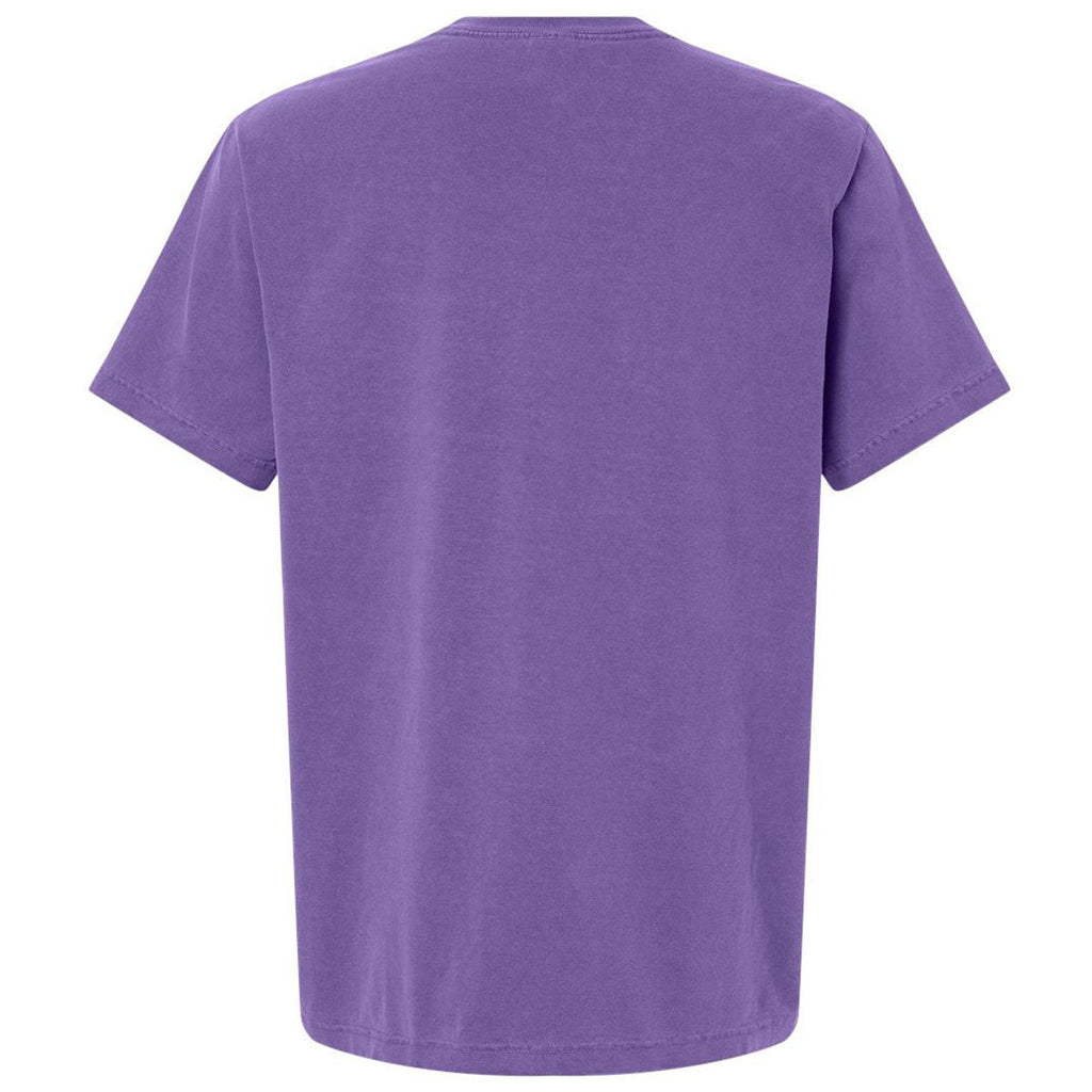 Bella + Canvas Unisex Washed Purple Heavyweight Garment-Dyed Tee