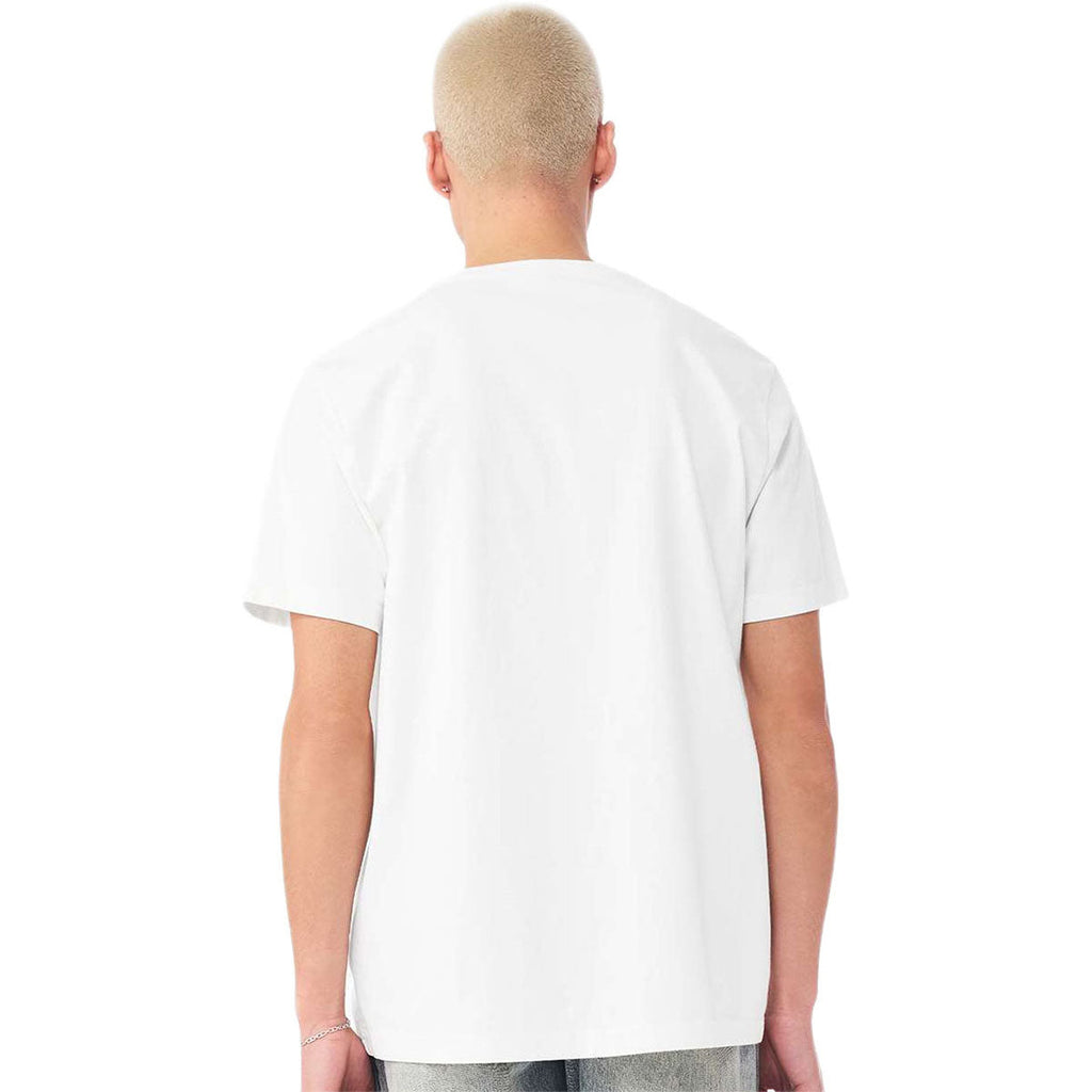 Bella + Canvas Unisex White Heavyweight Garment-Dyed Tee