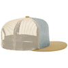 Richardson Heather Grey/Birch/Biscuit Acrylic-Wool Blend Flatbill Trucker