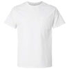 Hanes Unisex White Essential-T Pocket T-Shirt