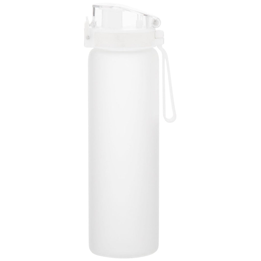 H2Go White Mudra 20.9oz Glass Bottle