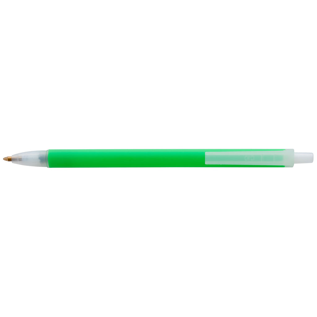 Good Value Neon Green with Blue Ink Contender Party Pen