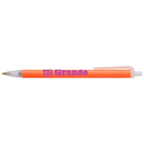 Good Value Neon Orange with Blue Ink Contender Party Pen