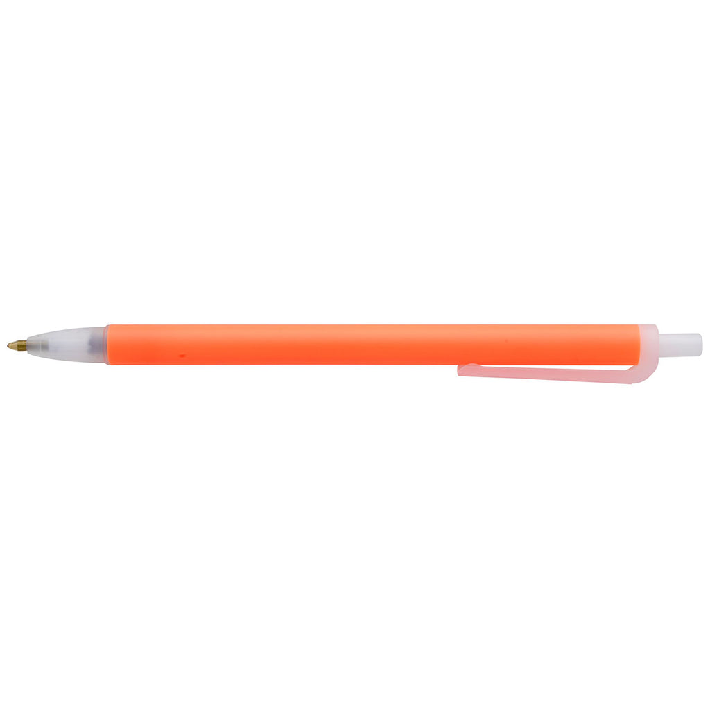 Good Value Neon Orange with Blue Ink Contender Party Pen