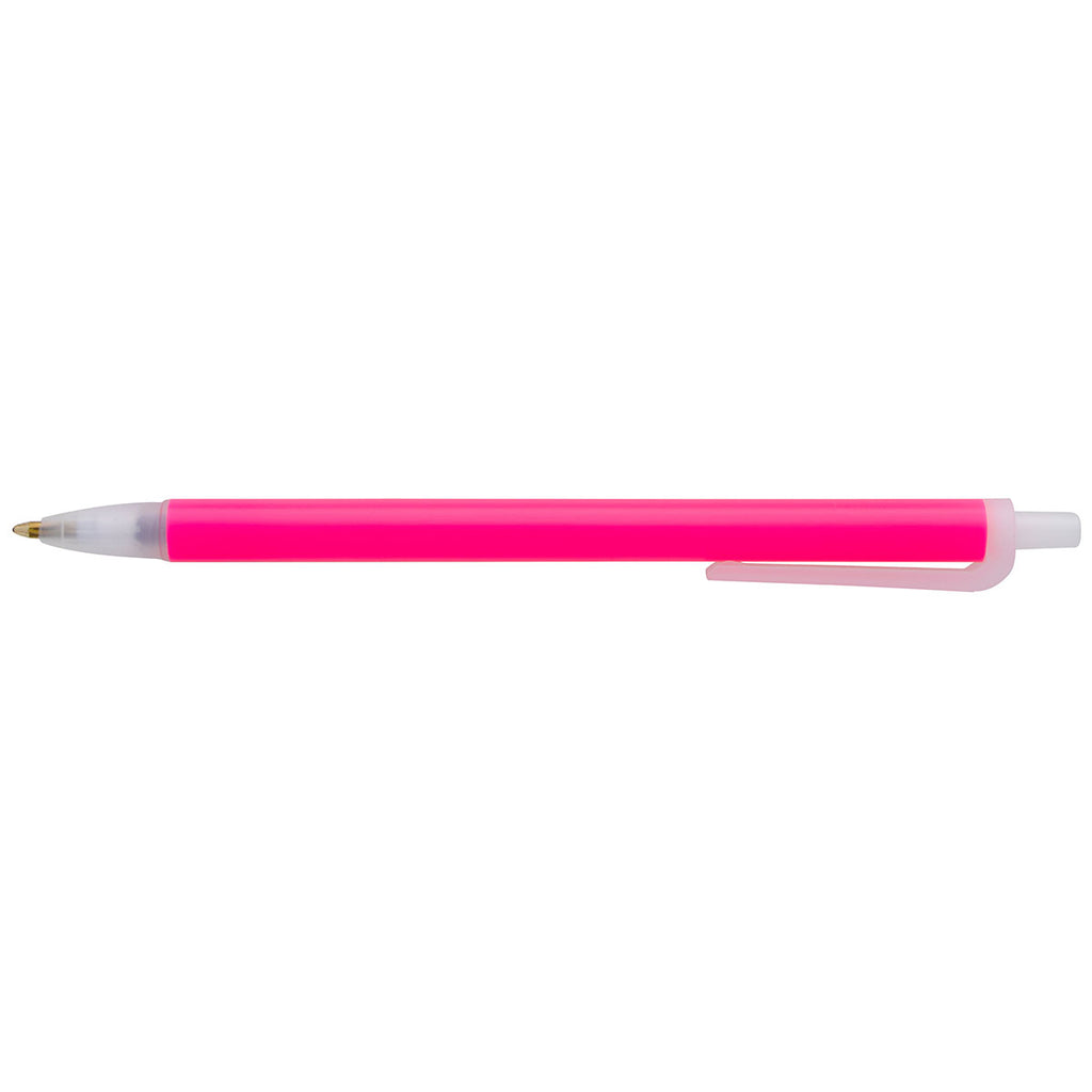 Good Value Neon Pink with Blue Ink Contender Party Pen