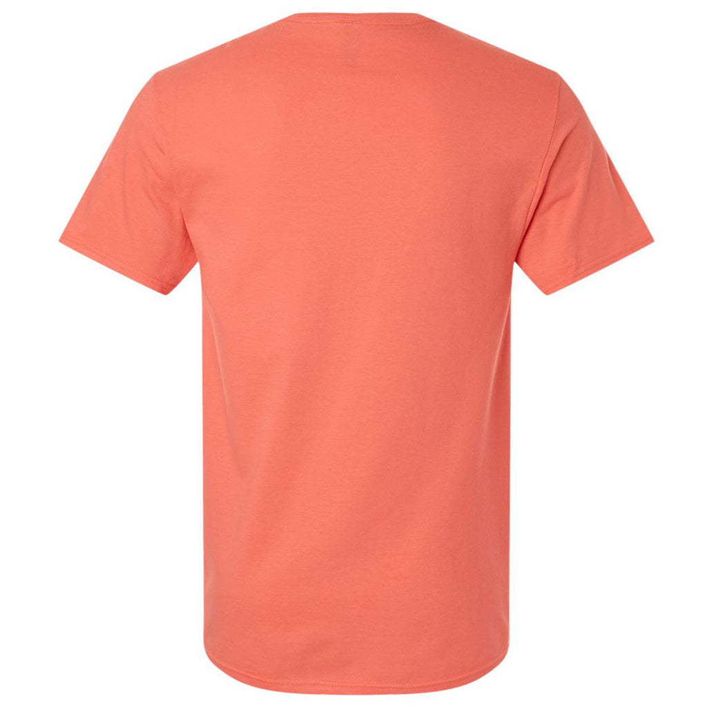 Jerzees Unisex Sunset Coral Premium Cotton T-Shirt