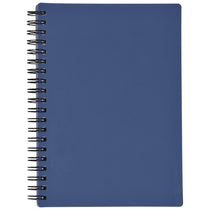 Hit Blue Rubbery Spiral Notebook