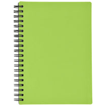 Hit Lime Gren Rubbery Spiral Notebook