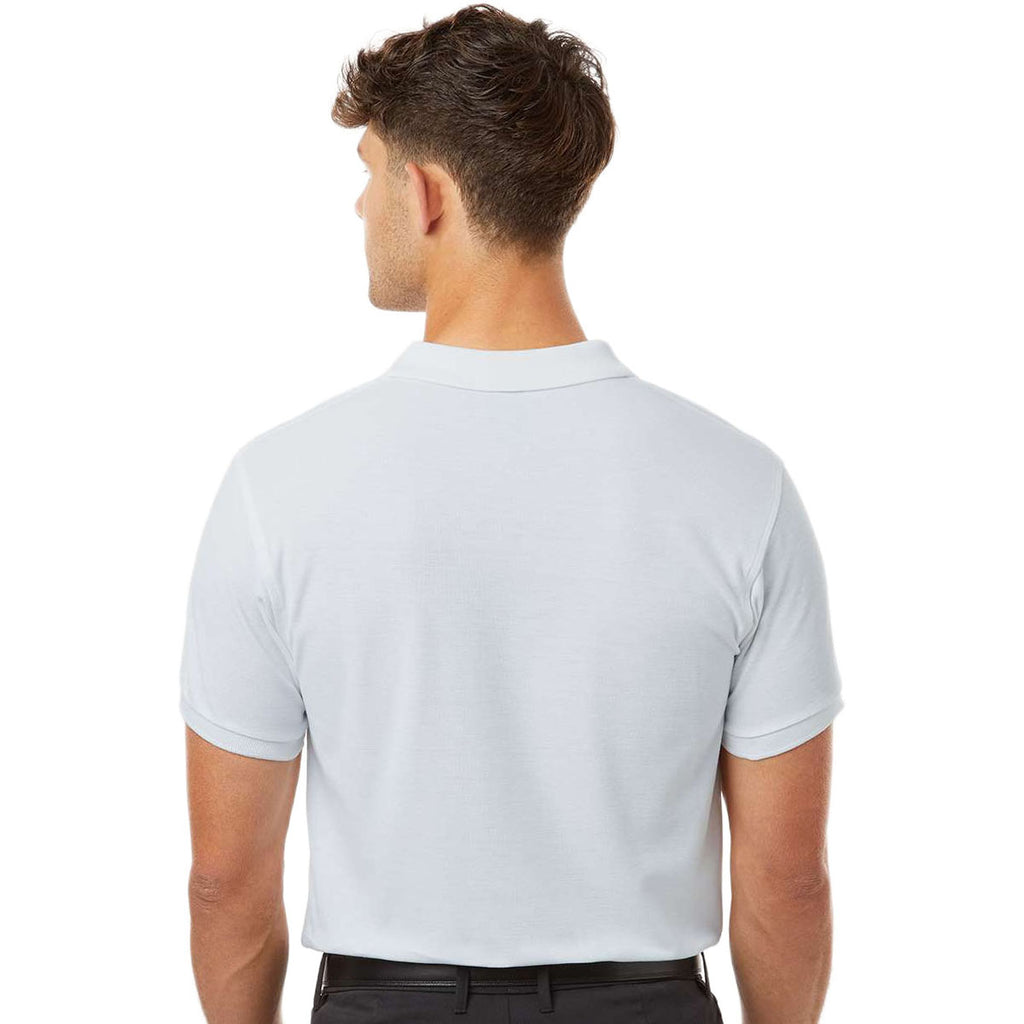AllPro Men's White Pique Polo
