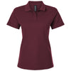 AllPro Women's Maroon Pique Polo